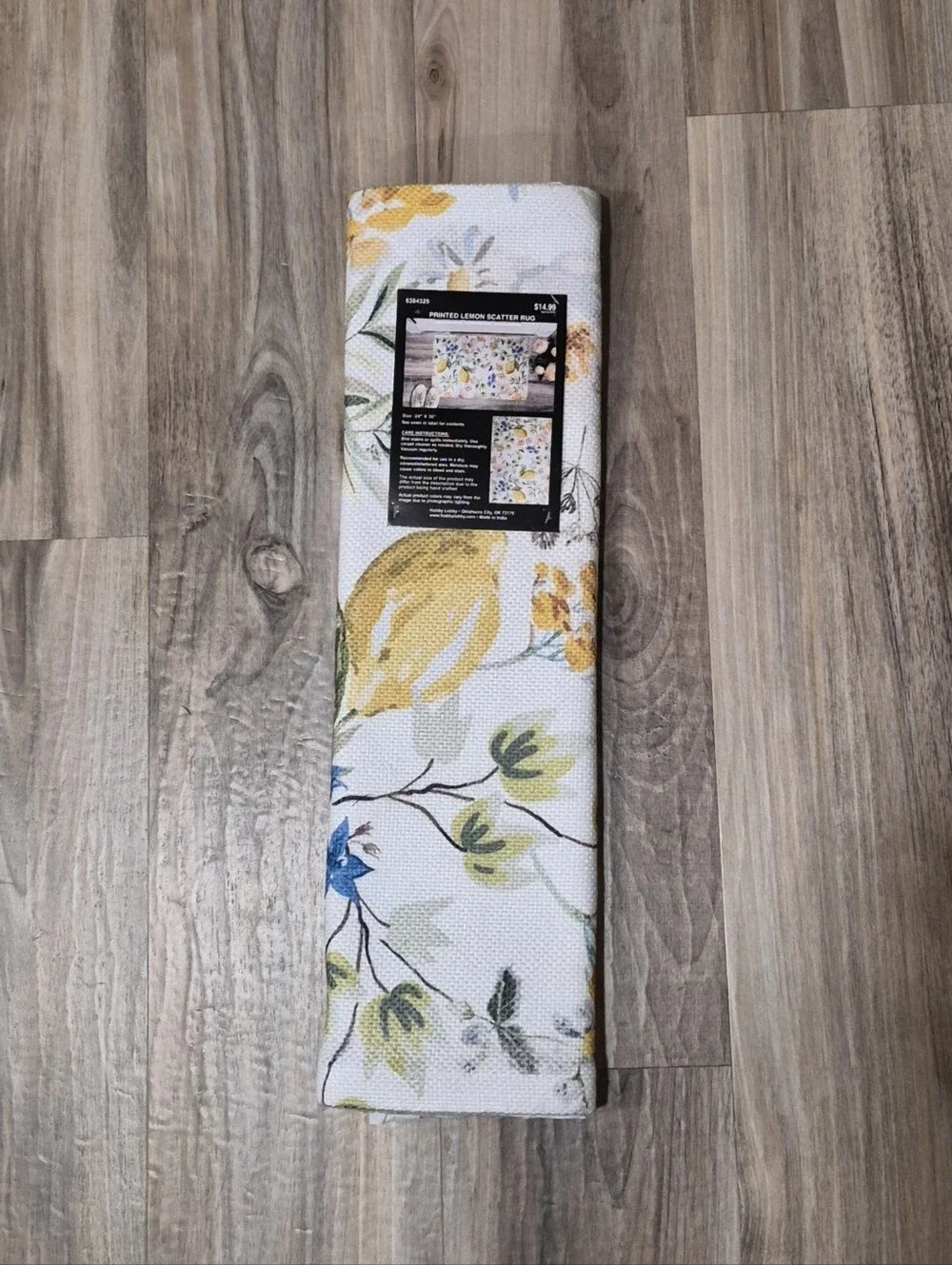 Printed Lemon Scatter Rug 24
